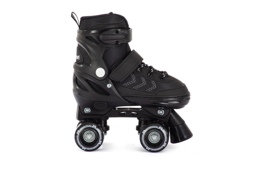 Aventuri patins à roulettes réglables botte semi-souple noir taille 31-34 (s)
