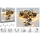 Lumières de Noël 240 LED blanc très chaud