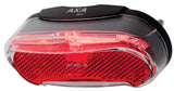 AXA Riff Battery - Feu arrière de vélo - Éclairage de vélo LED sur batterie - Système marche/arrêt automatique - 50-80 mm - Rouge