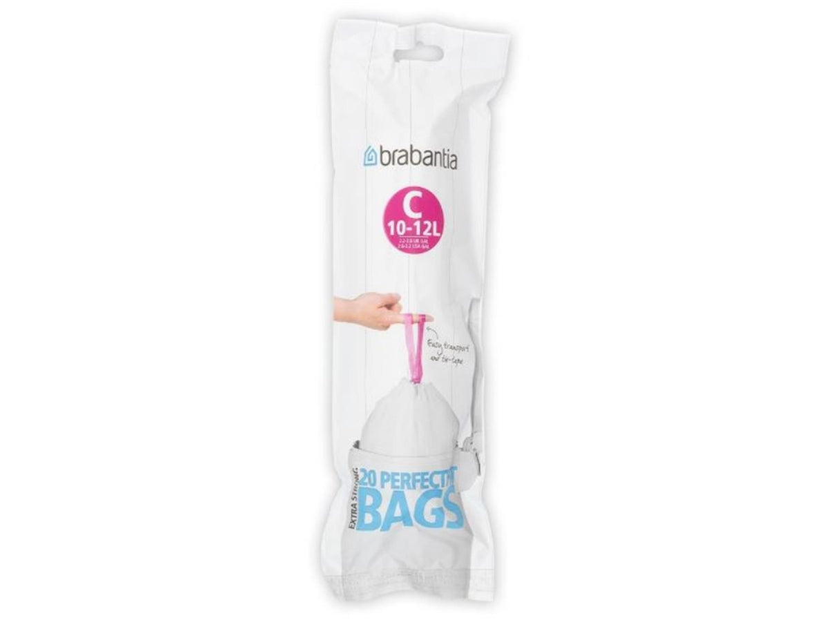 Brabantia sacs poubelles perfectfit c 10-12 l 20 pièces