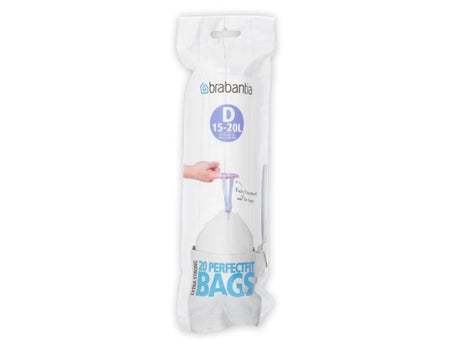 Sacs poubelle Brabantia perfect fit 15-20 litres d rouleau de 20 sacs