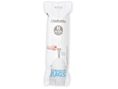 Brabantia sacs poubelle perfectfit 50-60 litres h rouleau de 10 sacs