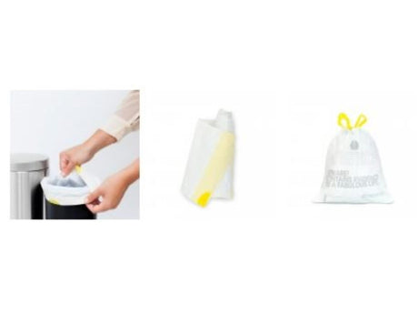 Sacs poubelle Brabantia perfectfit de 3 litres en rouleau de 20 sacs