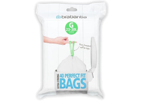Sac poubelle Brabantia g 23-30l 40 sacs