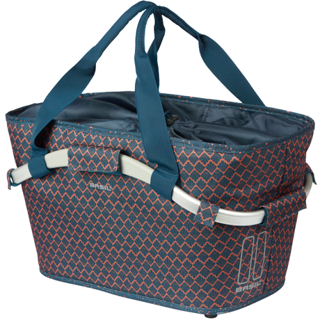 Basil panier à vélo flair carry all panier arrière avec fixation cible 38 x 21 x 27 cm - bleu marine