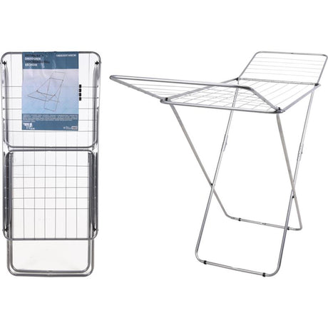Etendoir à ailes pliable en métal Basic 18 m