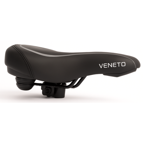 Edge Bicycle Saddle Veneto incl. Support arrière et lumière arrière - noir