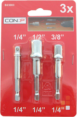 Con:p jeu d'adaptateurs 3 pièces - b23003