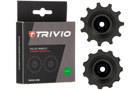 Trivio - roues de dérailleur 11 roulements chromo 11t