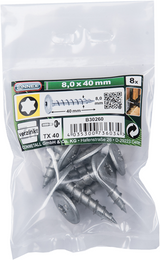 Vis pour poteau Connex tx40 8x40 vz sachet 8pcs - b30260