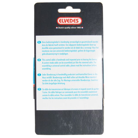 Ensemble de câbles de frein arrière 6444 Universal 1800 2000 mm noir