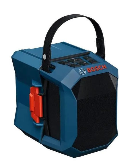 Haut-parleur à batterie Bosch bleu GPB 18V-1C | y compris poignée de transport et couvercle de batterie | sans batterie ni chargeur - 06014a7001