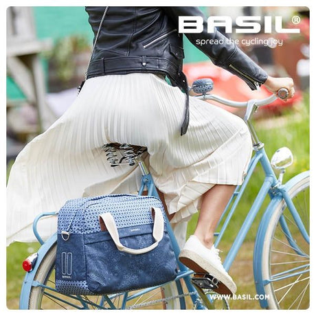 Basil Bohème Sac à bicyclette - Green, 18L