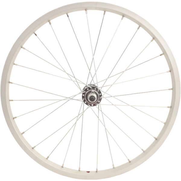 Roue avant 20 * 175 essieu fixe en aluminium - argent