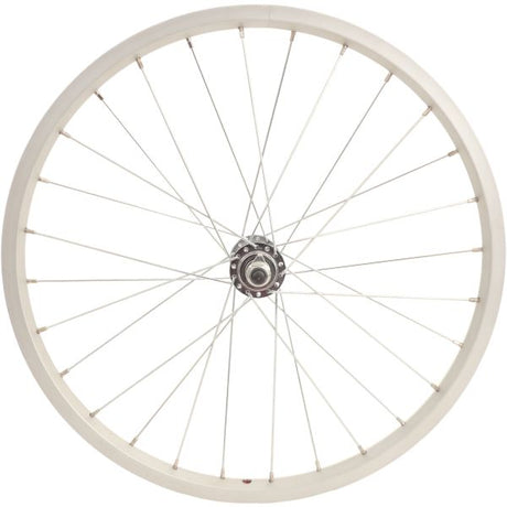 Roue avant 20 * 175 essieu fixe en aluminium - argent