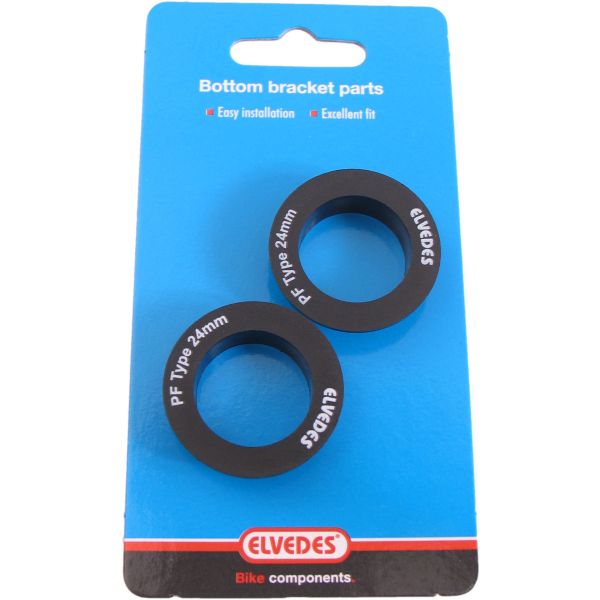 Caps inférieurs de l'arbre des joueurs Elvedes pour Shimano 24 mm Press-Fit (2 pièces)