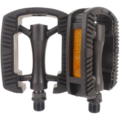 Marwi Pedal Set SP-821 avec House Aluminium Anti Slip Matt Black (emballage d'atelier)