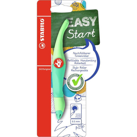 Stylo roller Stabilo easyoriginal droitier, touche de menthe