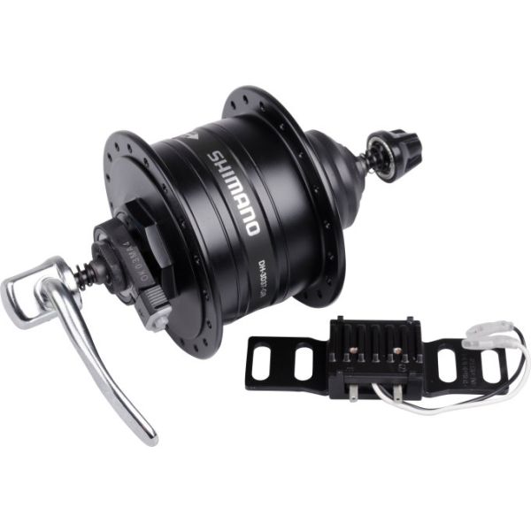 Shimano Dynamonaaf HD -3D37 3 watt - 32 trous - verrouillage central - Tendeur rapide - noir