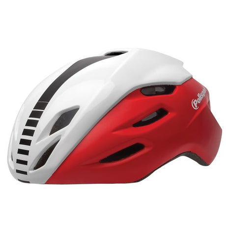 Casque Polisport Aero Road rouge mat blanc brillant noir L 58-61cm