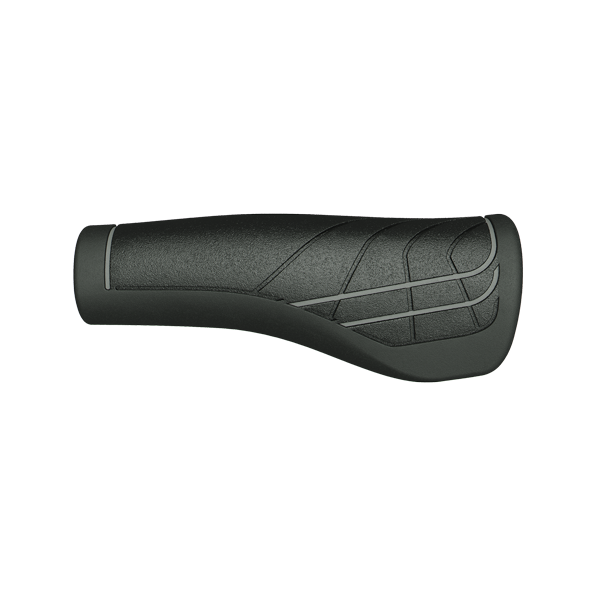 Herrmans Line DD36 - Poignée de vélo ergonomique réglable Black Grey 124 90 mm