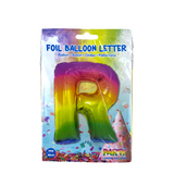 Ballon folie letter r rainbow 86cm