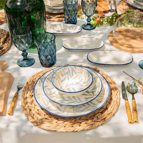 Bambum serviesset fondo blauw 12-delig