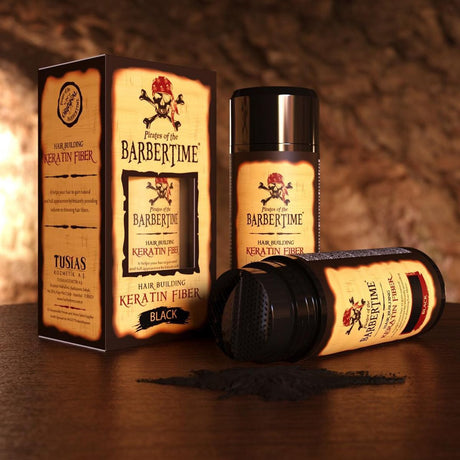 Barbertime renforcement capillaire fibre kératinique noire 21gr.