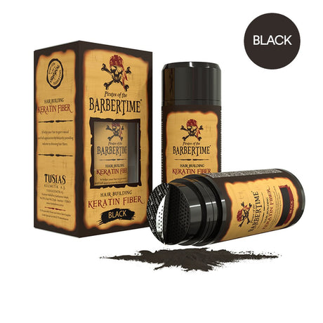 Barbertime renforcement capillaire fibre kératinique noire 21gr.