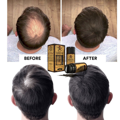 Barbertime renforcement capillaire fibre kératinique noire 21gr.