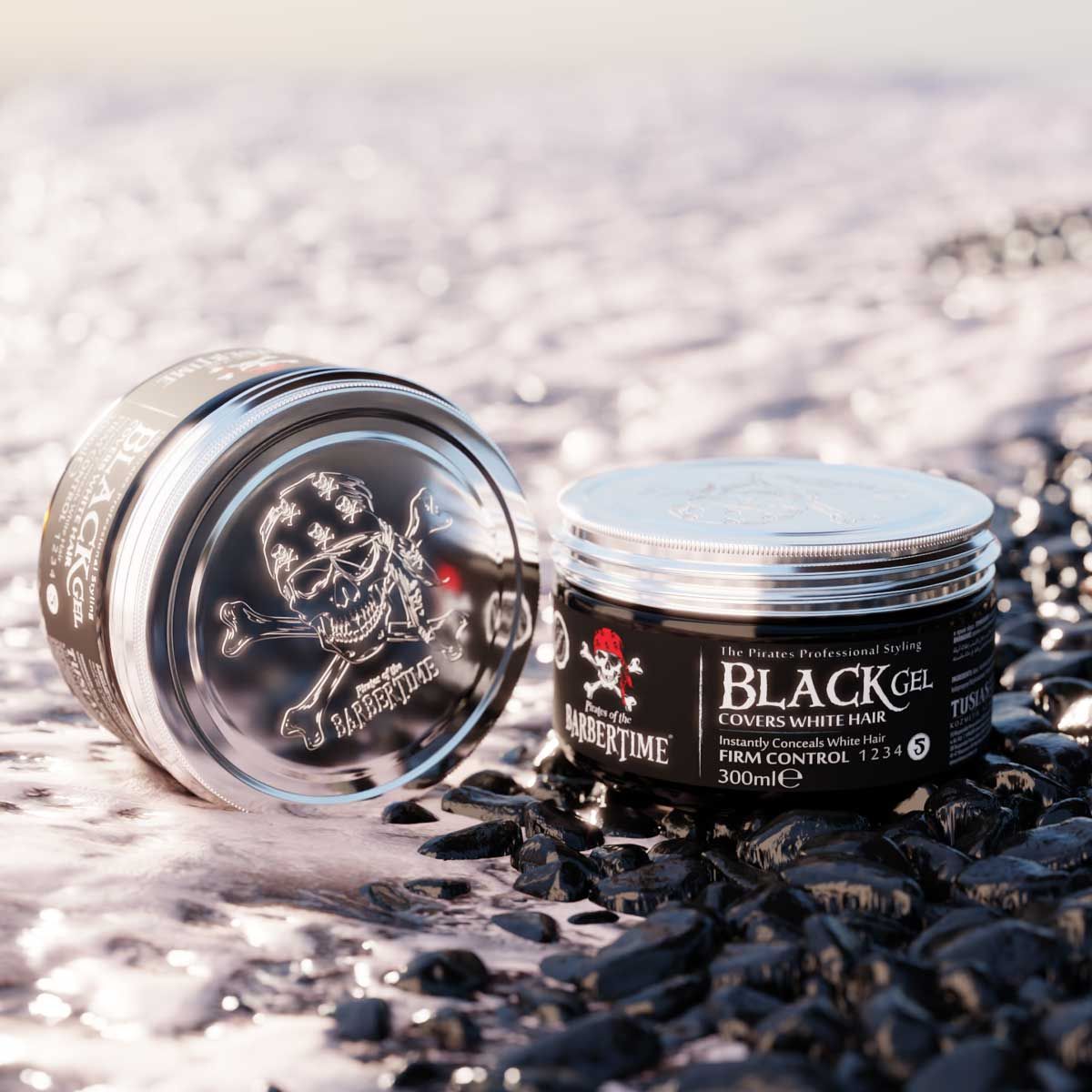 Gel noir Barbertime 300ml