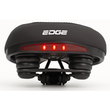 Edge Bicycle Saddle Veneto incl. Support arrière et lumière arrière - noir