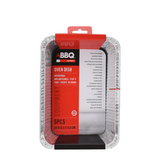 Barquettes de préparation BBQ en aluminium 5 pièces