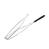 Grill à poisson BBQ 58 cm noir chromé