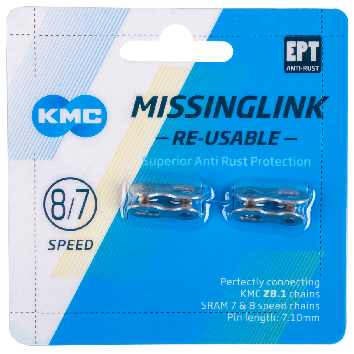 KMC SLIFTSCHAKEL MANSSINGLINK 7 8R EPT SILVER 7.10mm 7 8V (2)