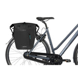 Basil sac de vélo simple rivo l bâche mik 25-31l 14 x 28 x 43 cm - noir