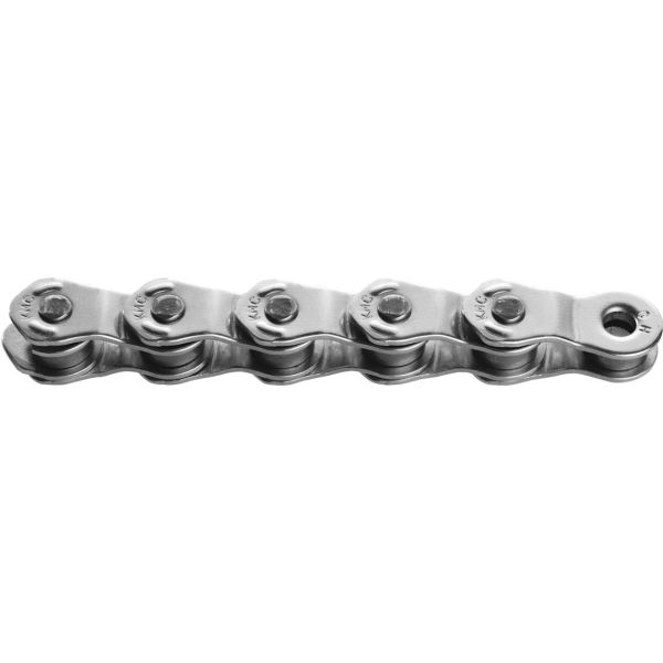 Chaîne KMC monovitesse HL1 large argent 100 maillons - argent