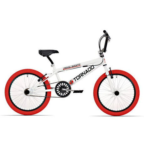 Royal Freestyle BMX 20 -BUGATTI - Blanc avec des pneus rouges