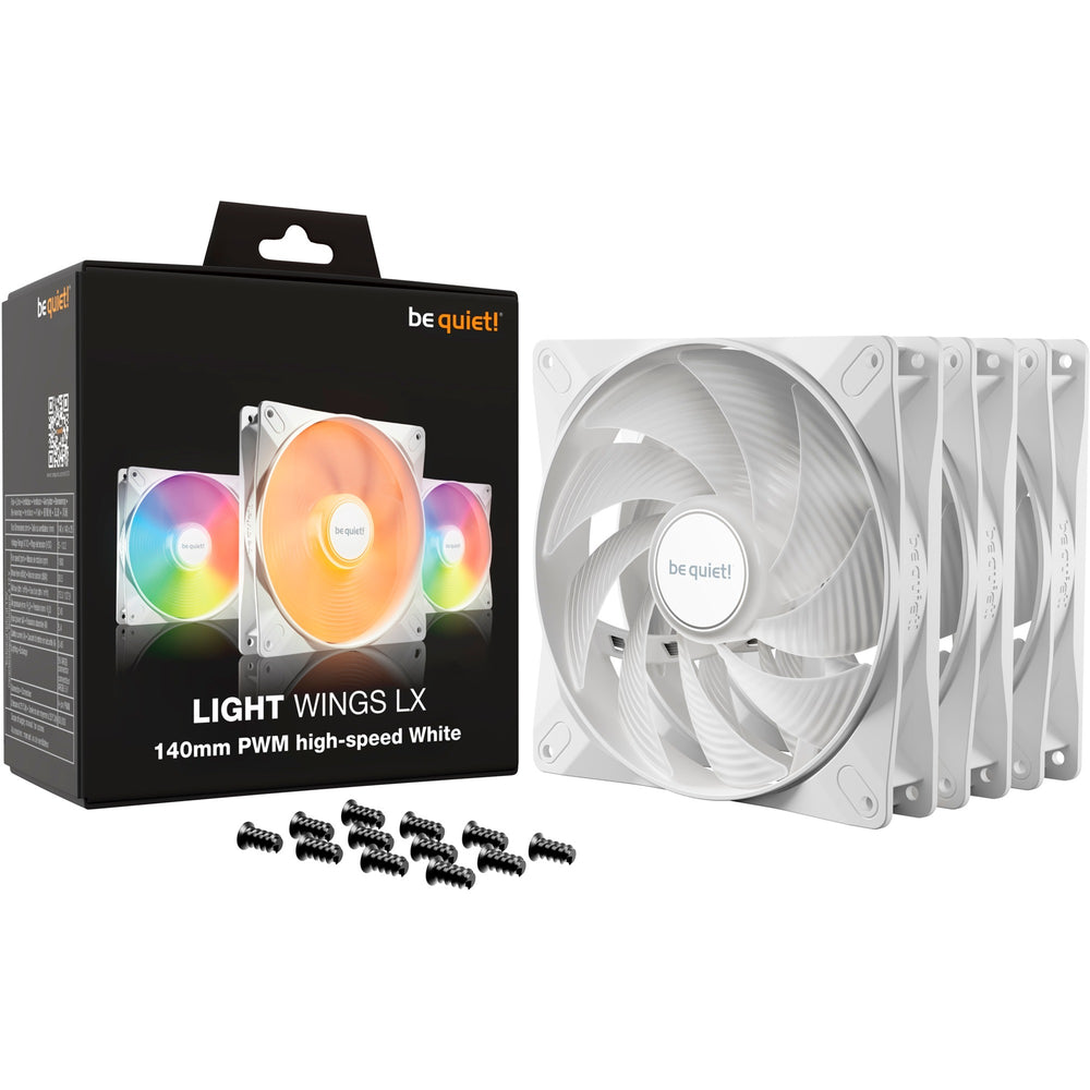 Soyez silencieux! light lx 140 mm pwm haute vitesse triple pack wh