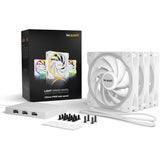 Soyez silencieux! Pack triple PWM à haut débit blanc léger 120 mm