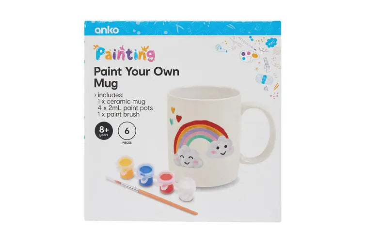 Colorez votre propre tasse montre à quel point vous êtes créatif.