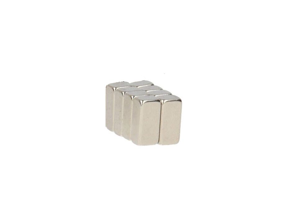 Aimants en bloc pour économiser de l'argent - nickelés - 8 pcs.