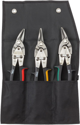 Bessey dset16-a | jeu de cisailles à ferblantier 3 pièces | dans un sac à roulettes - dset16