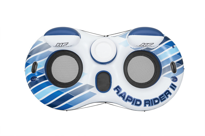 Bestway Hydro Force Rapid Rid Rider Tube X2 Blue blanc noir