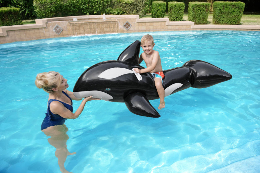 Bestway Plaflable Toy Orca 183 cm noir et blanc