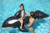 Bestway Plaflable Toy Orca 183 cm noir et blanc