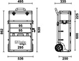 Chariot Beta c41h, deux pièces gris - 041000010