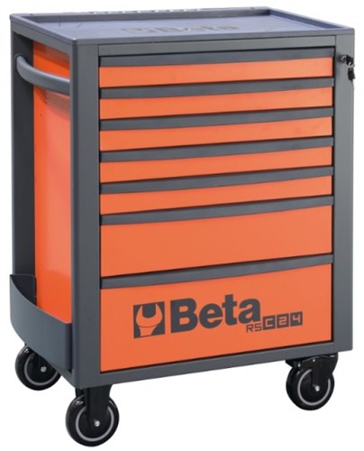 Beta rsc24 7-fo desserte à outils 7 tiroirs orange