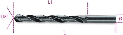Beta Metal Spiral Drill HSS 3,5 mm