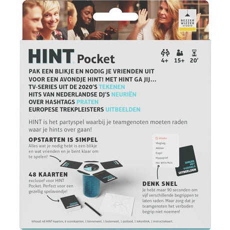 Jeu de société de poche à indices Bezzerwizzer